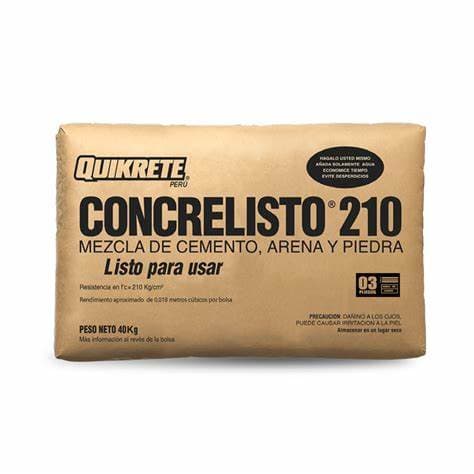 CONCRELISTO 210 40kg QUIKRETE